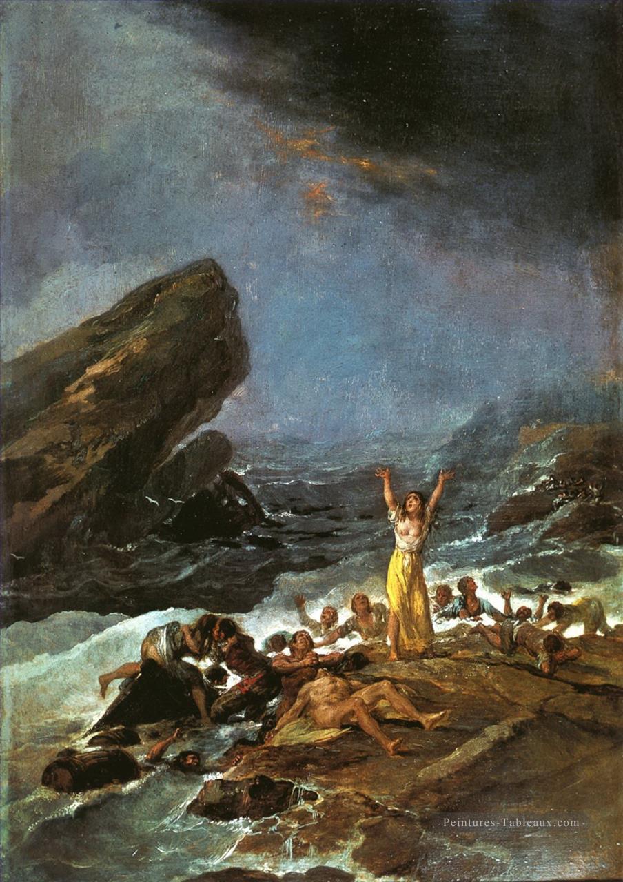 L’épave Francisco de Goya Peintures à l'huile